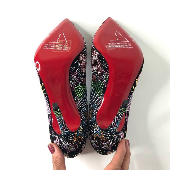 *NEW Christian Louboutin Hot Chick Limited Edition Crystals Embellished Pumps 36 - Picture 10 of 12